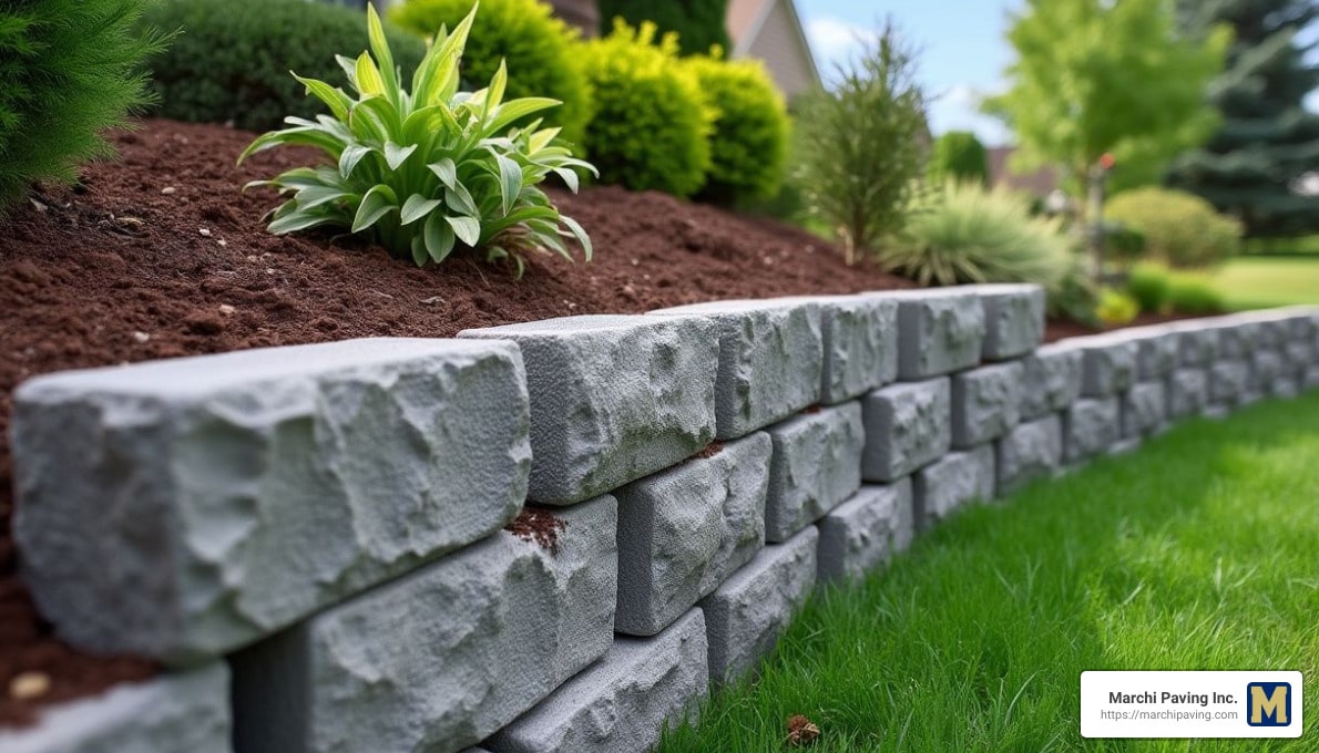 How to Build & Pour A Small Concrete Retaining Wall